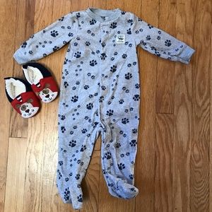 Carter’s cozy fleece footie pajamas